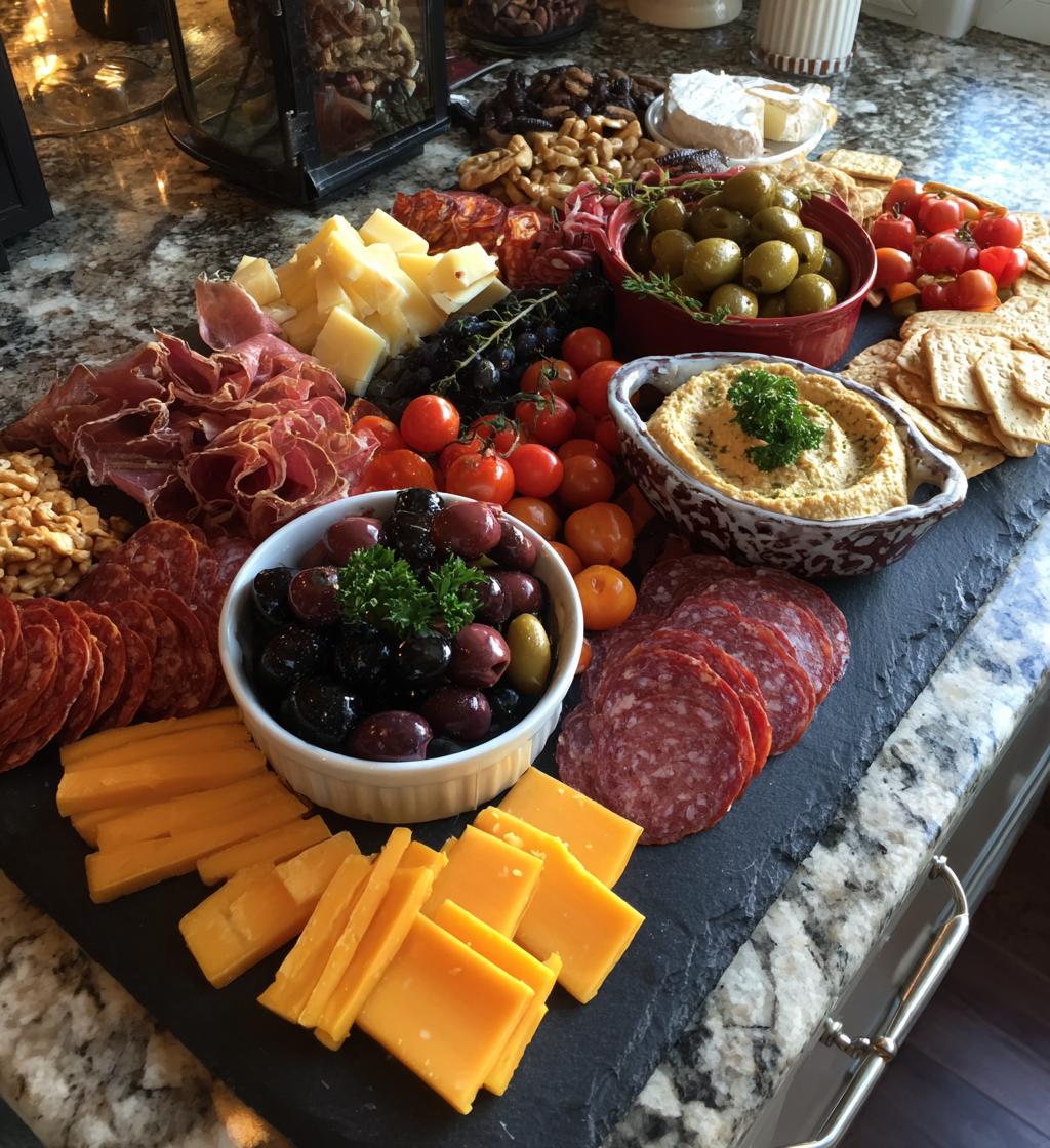 football charcuterie board