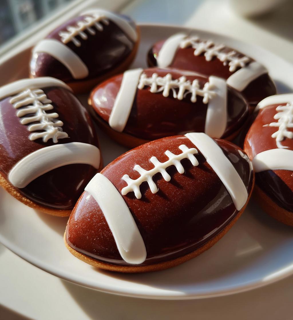 football cookies decorated