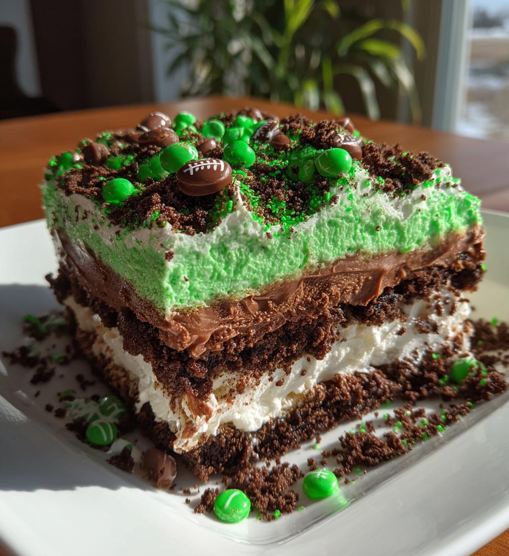 football dirt cake