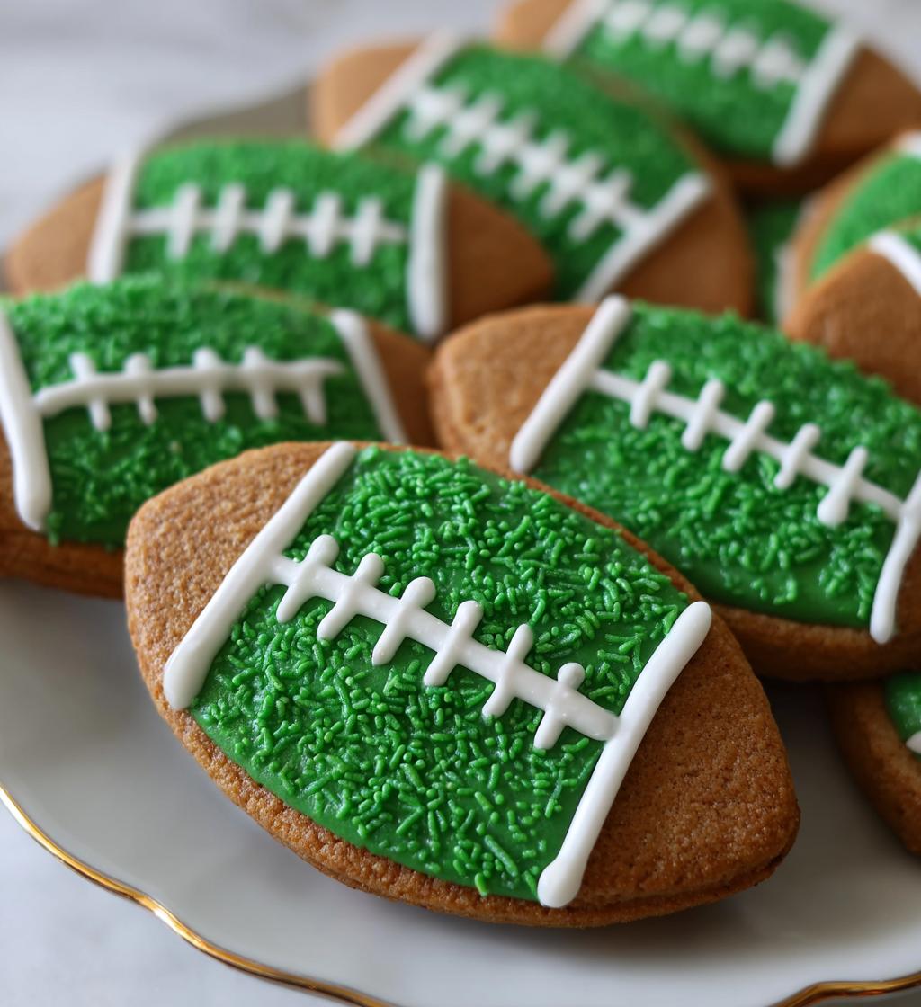 football field sugar cookies