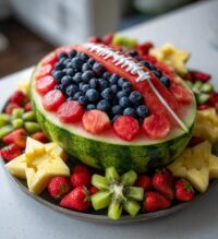 football fruit tray