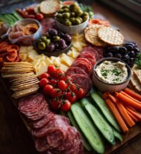 football grazing table