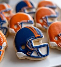 football helmet cookies