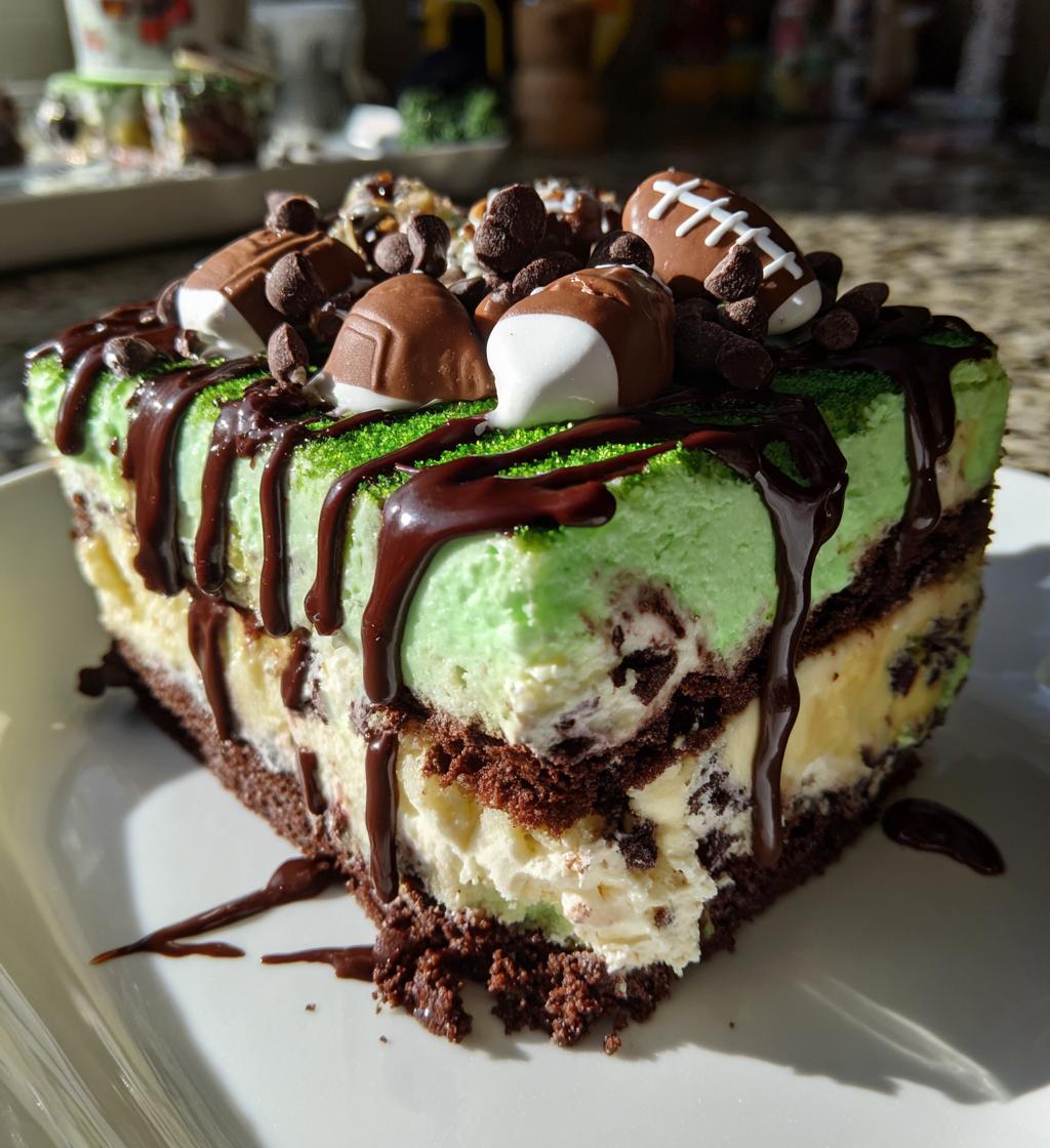 football ice cream cake