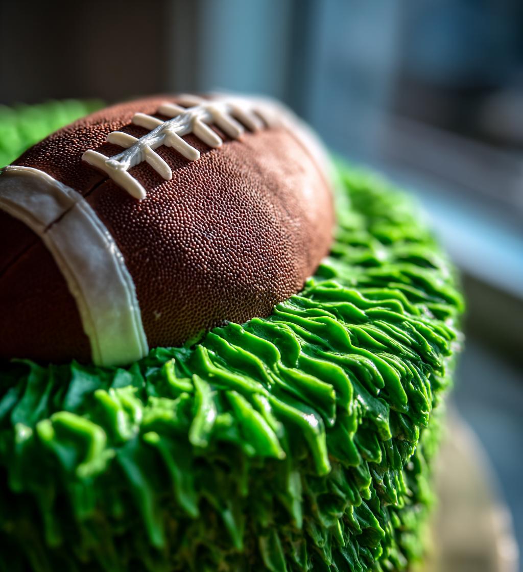 football on cake