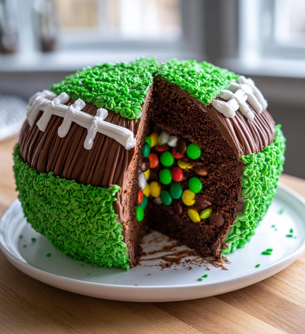 football pinata cake