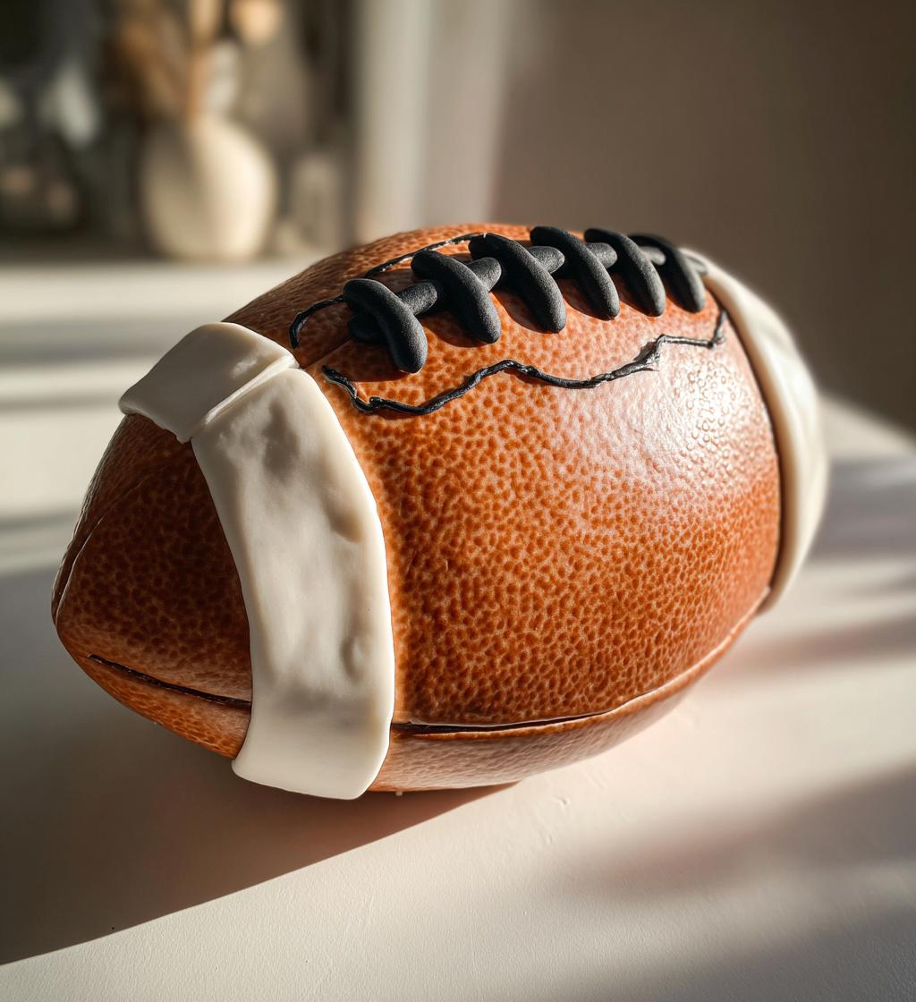 football shaped cake