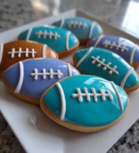 football shaped cookies
