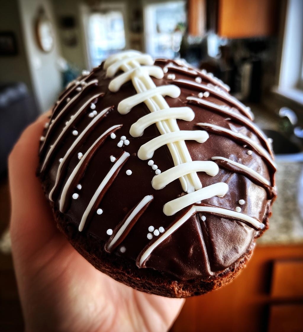 football shaped desserts