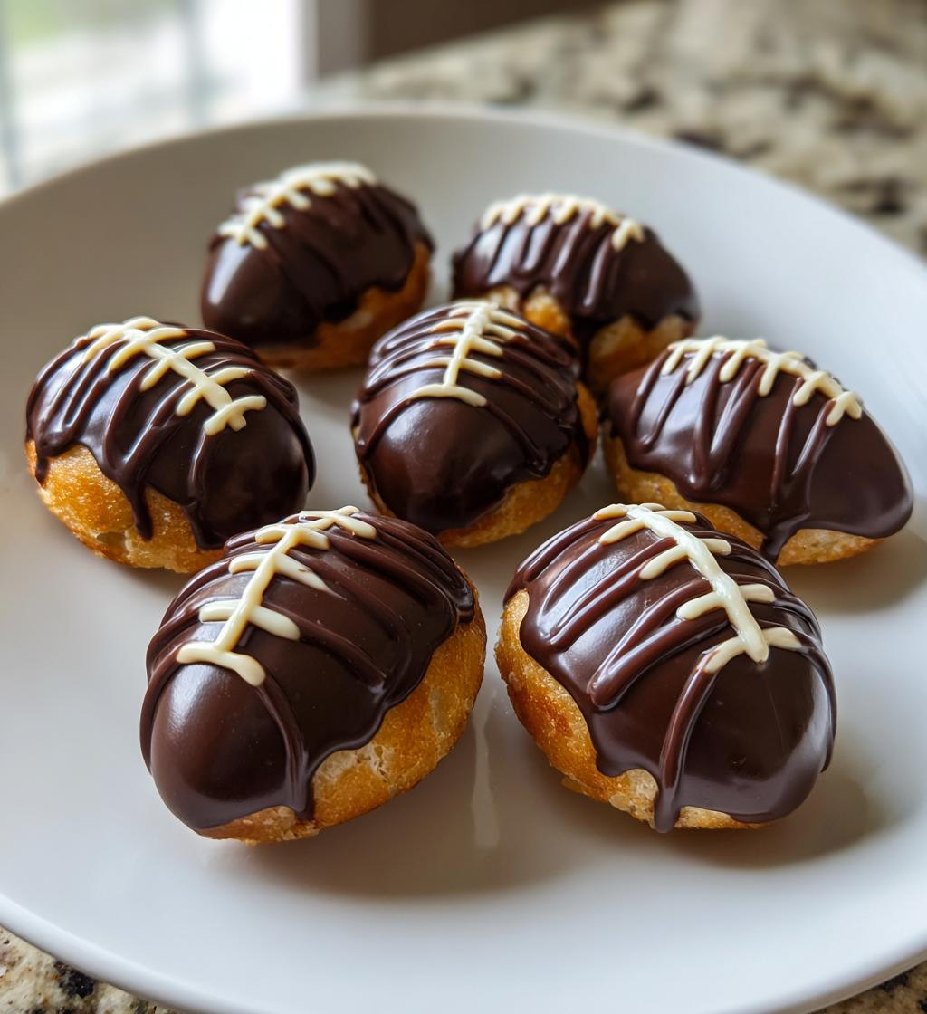 football shaped snacks