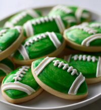 football sugar cookies