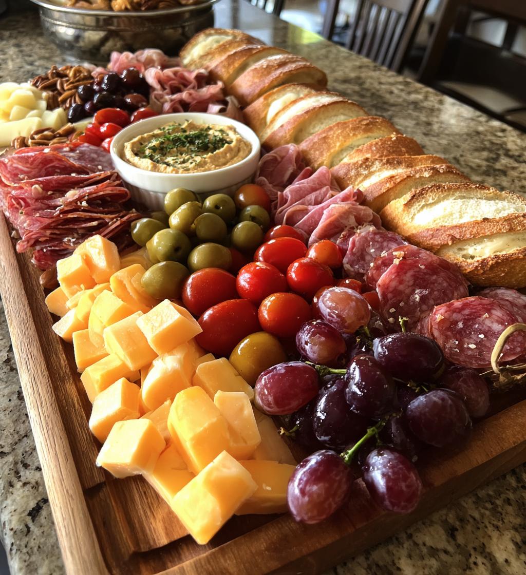 football tailgate charcuterie board