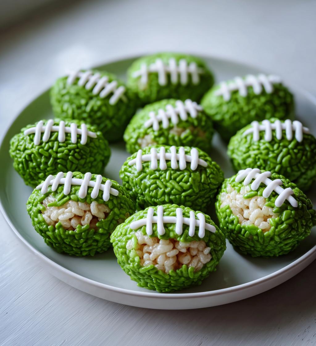 football theme rice krispie treats