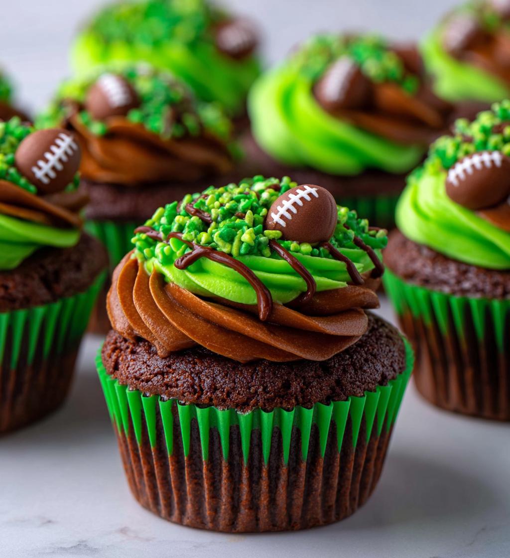 football themed cupcake ideas