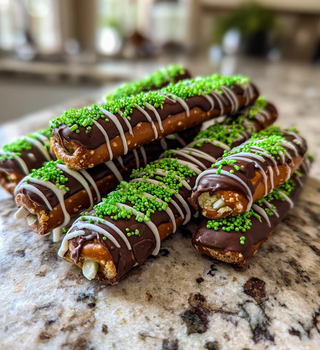 football themed pretzel rods