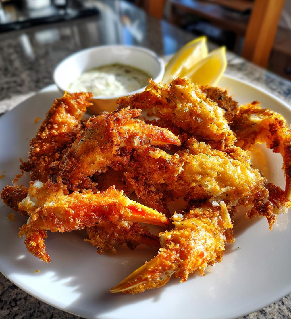 fried crab legs
