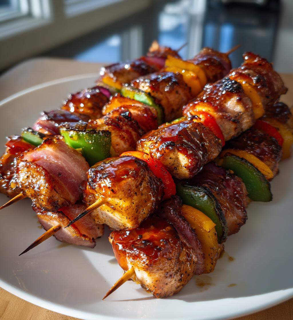 game day bacon skewers