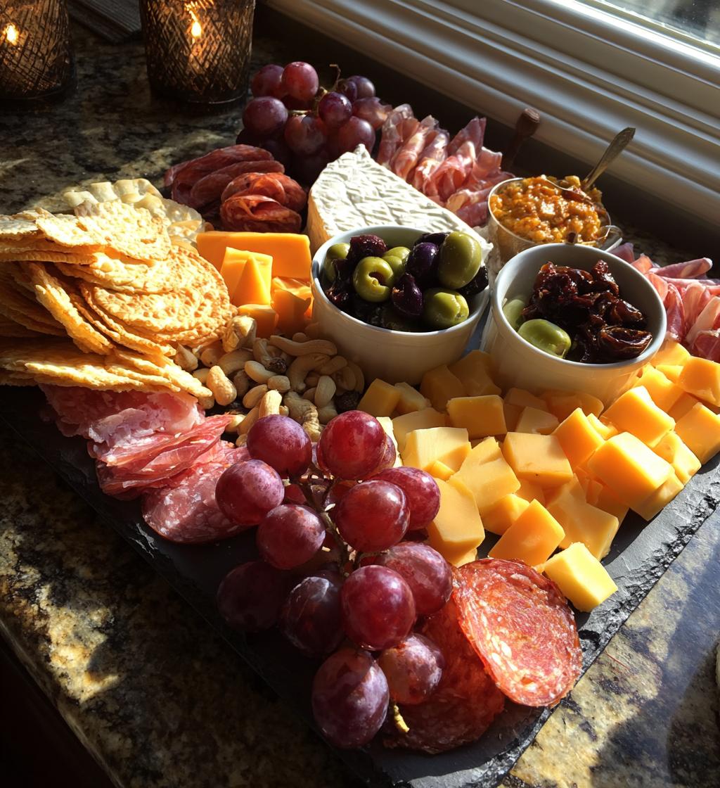 game day charcuterie board