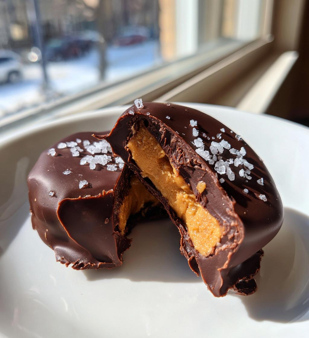 giant peanut butter dark chocolate sea salt buckeyes