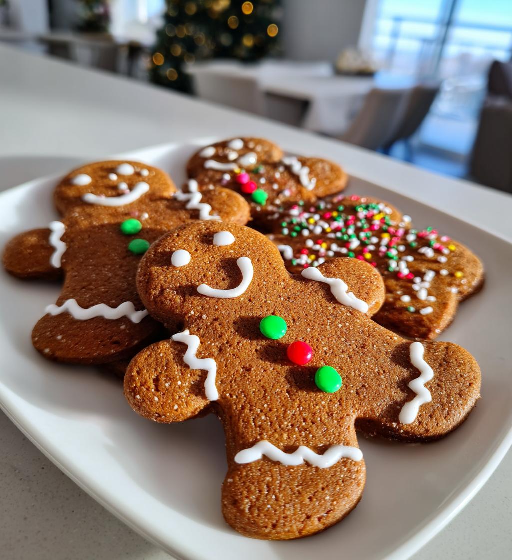 gingerbread man cookies decorated