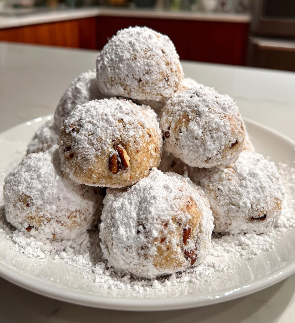 gingerbread snowball cookies