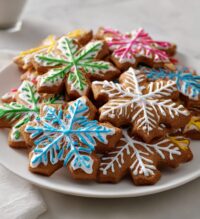 gingerbread snowflakes