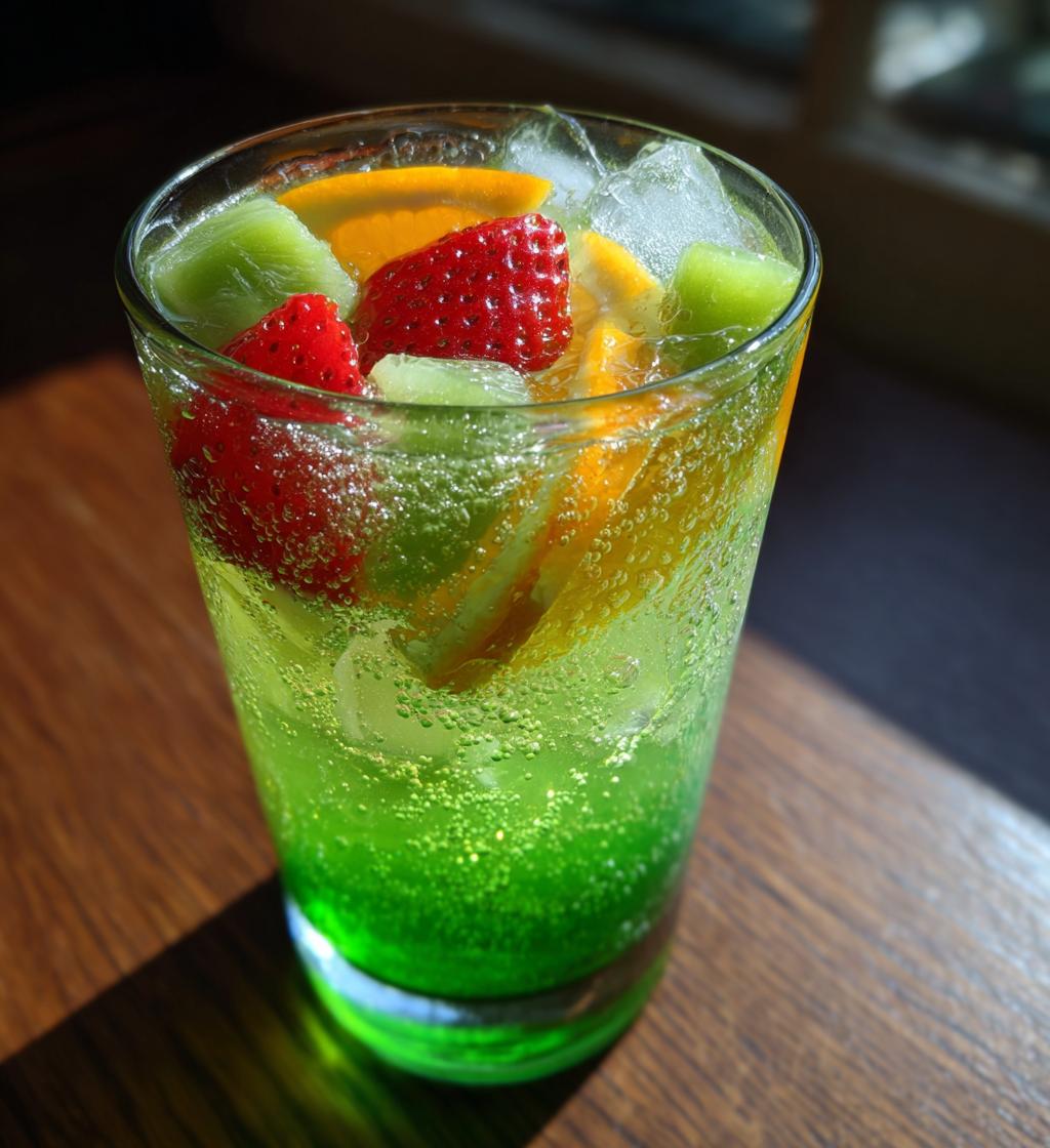 grinch punch with green hawaiian punch