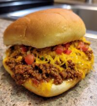ground beef football food