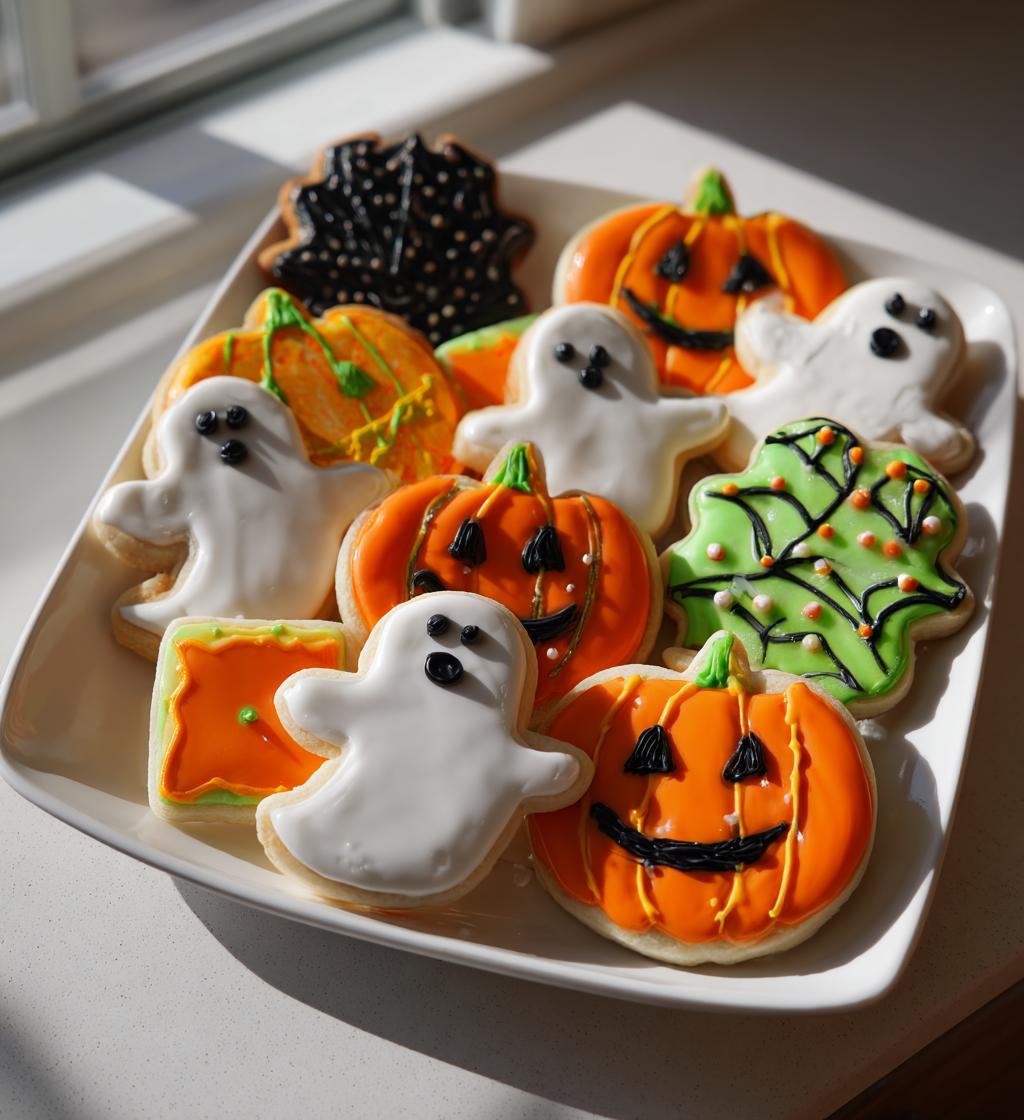 halloween royal icing cookies