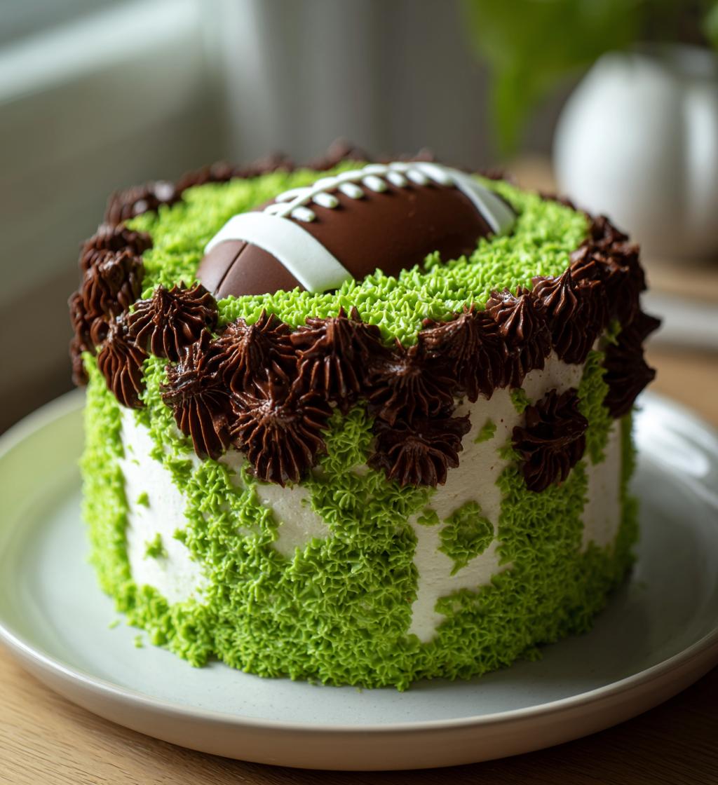 how to make a football cake