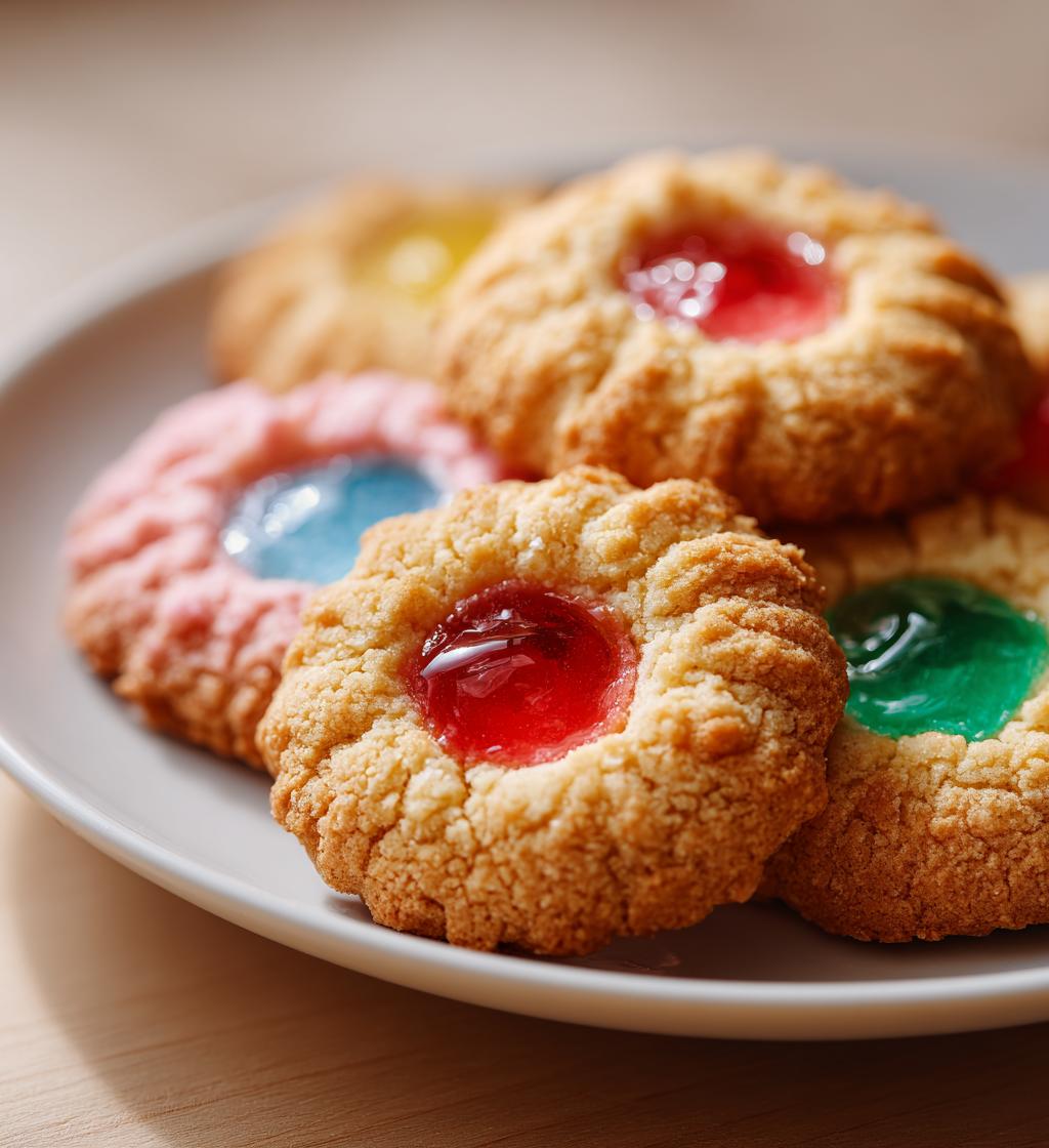 icing thumbprint cookies