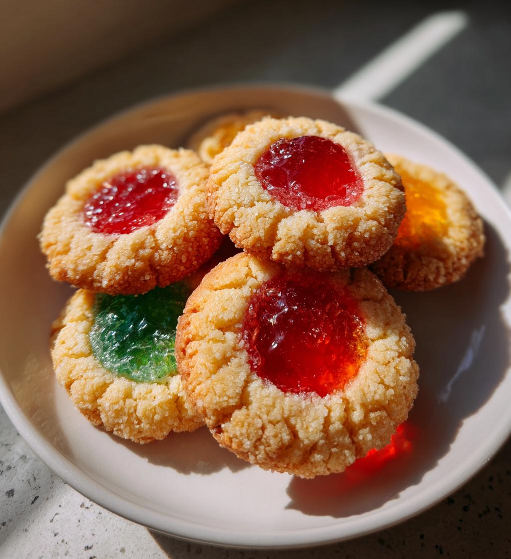 jelly thumbprint cookies