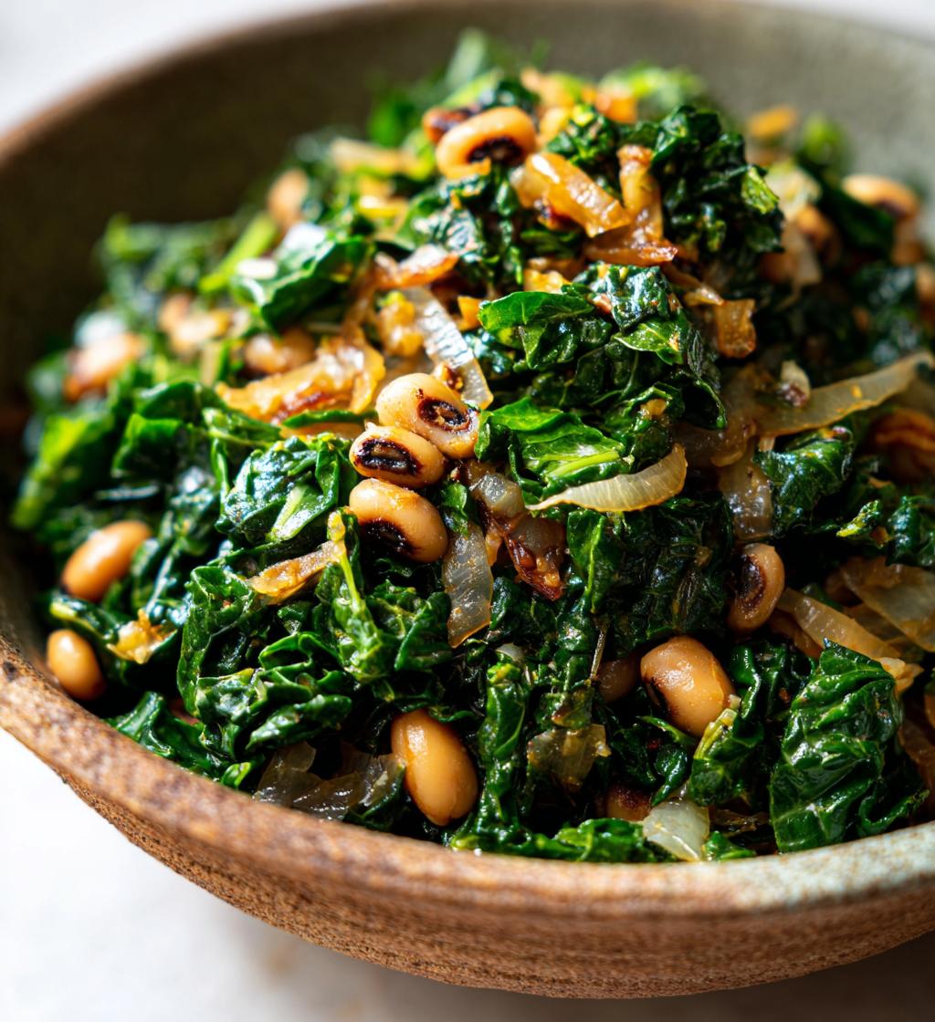 kale and black eyed peas