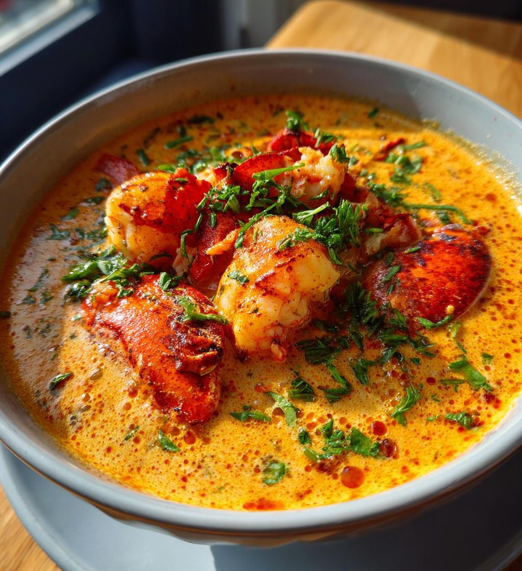 langostino lobster bisque
