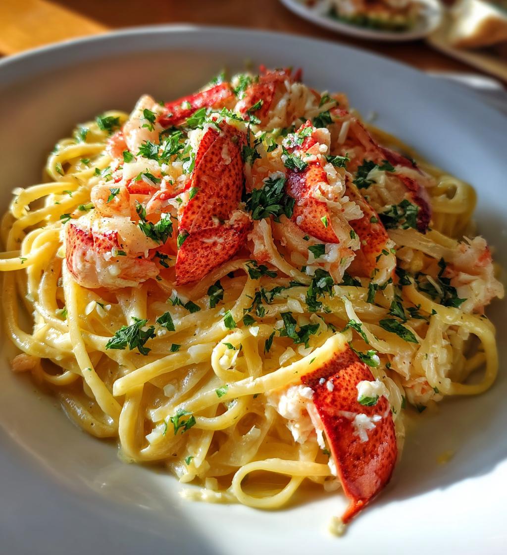 lemon lobster pasta