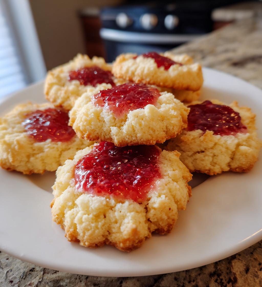 lemon raspberry thumbprint cookies