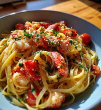linguine with lobster