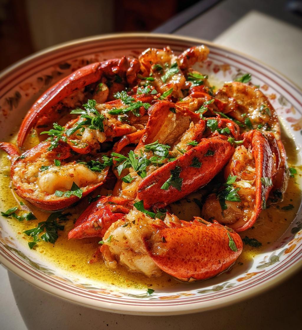 lobster aesthetic food