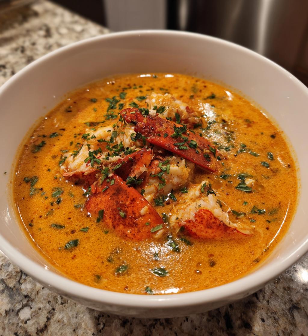 lobster and crab bisque
