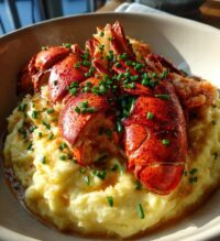 lobster and mashed potatoes