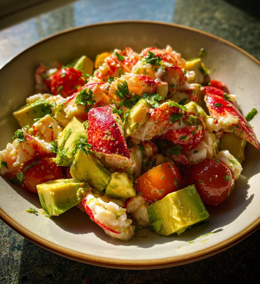 lobster avocado salad