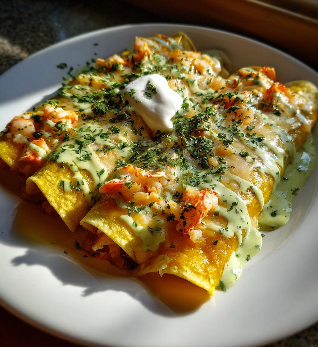 lobster enchiladas