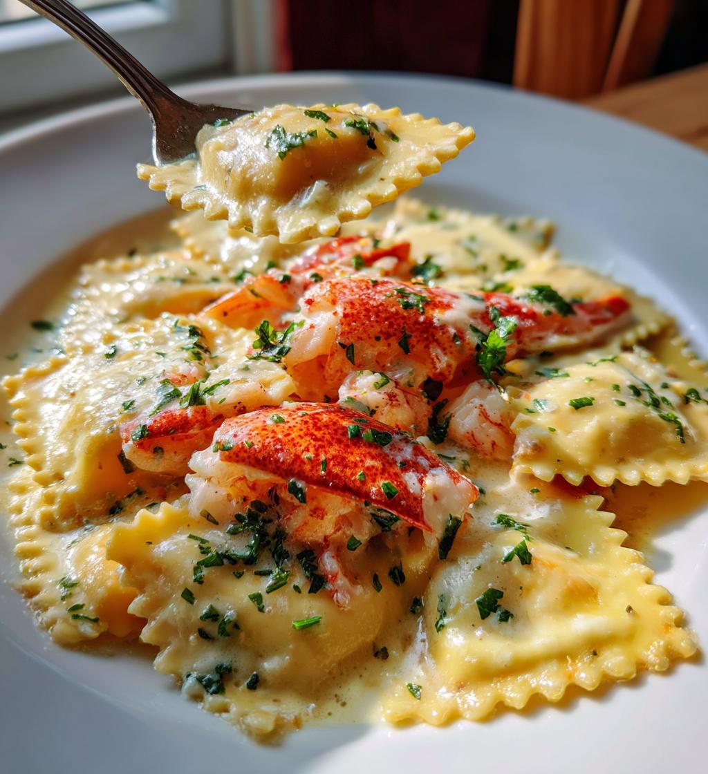 lobster ravioli sauce butter