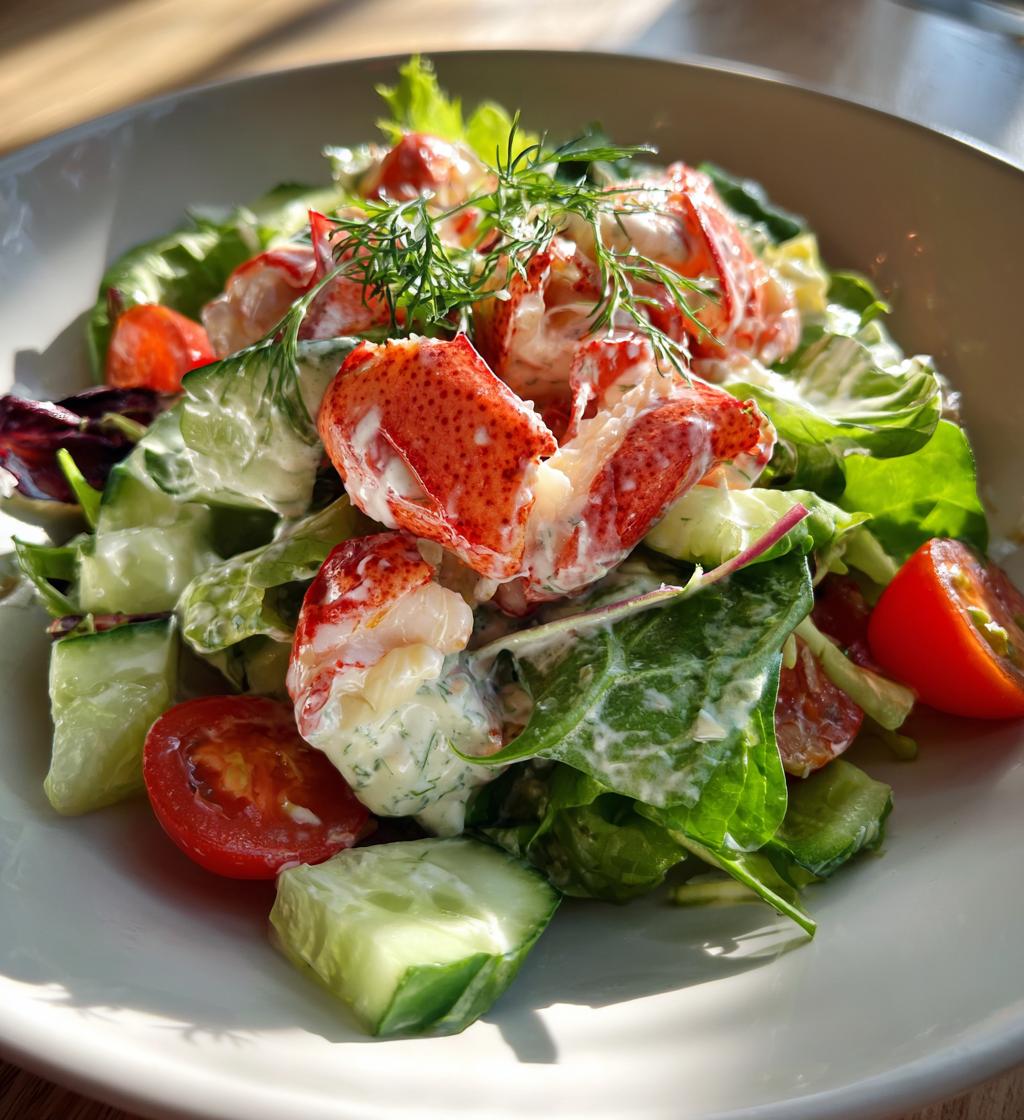 lobster salad fine dining