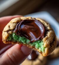 mint thumbprint cookies