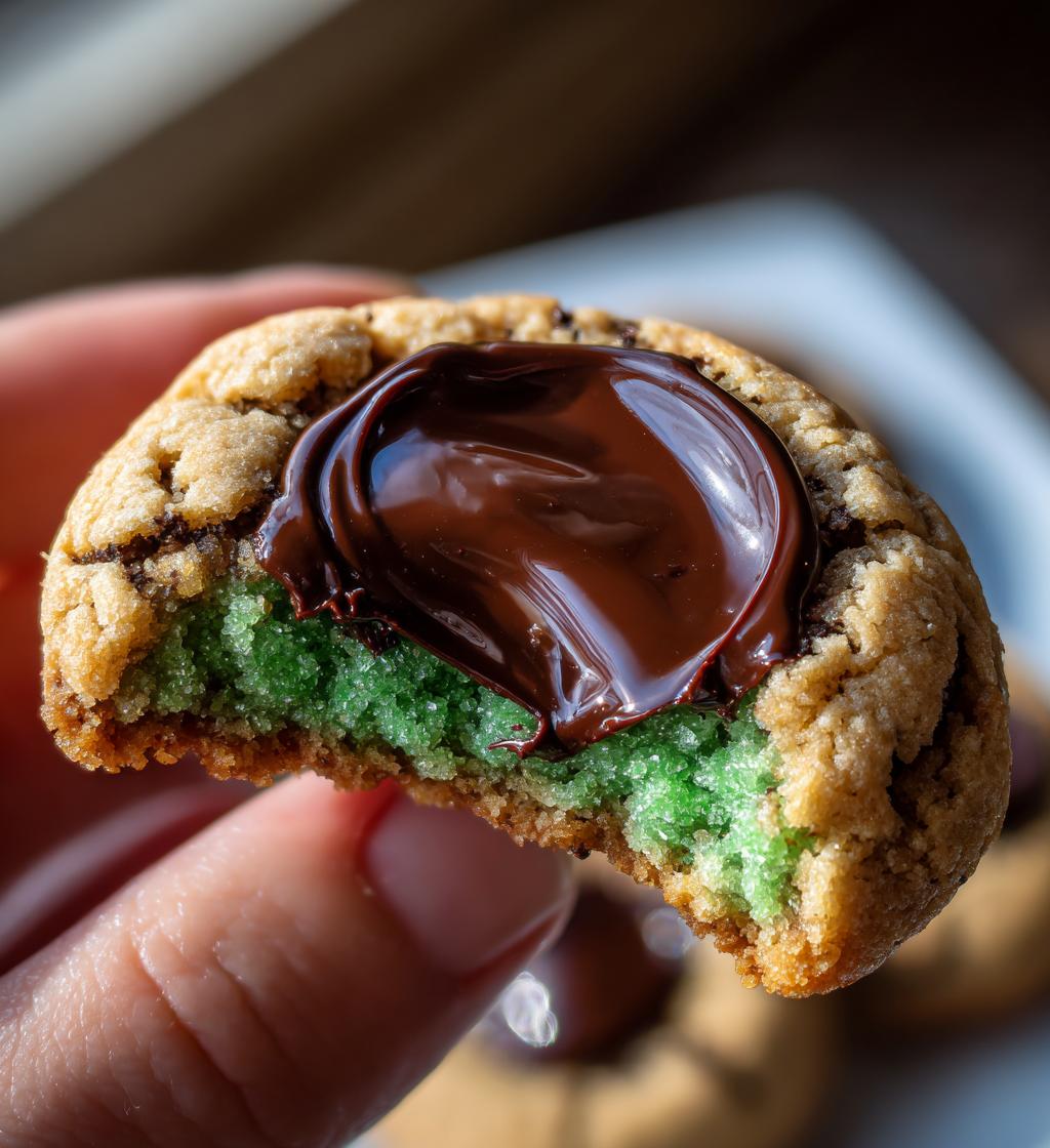 mint thumbprint cookies