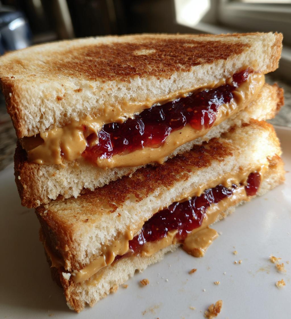 peanut butter and jelly sandwich
