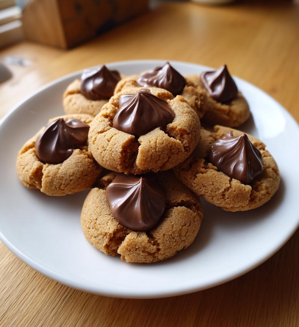 peanut butter cookies with kisses