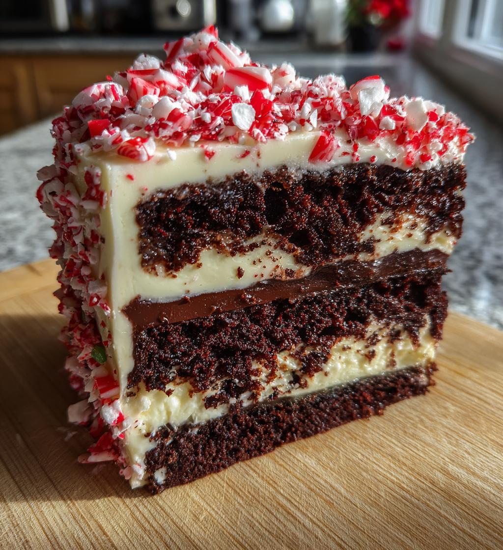 peppermint bark cake