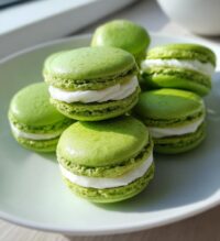 peppermint macarons